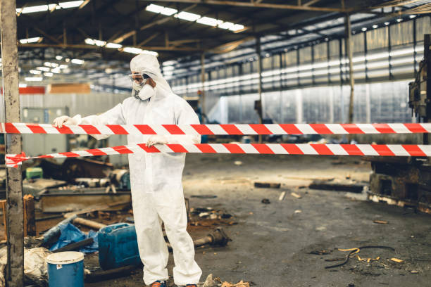Professional Biohazard technician working in Fredericksburg, TX